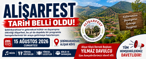 ALİŞARFEST 2026’NIN TARİHİ BELLİ