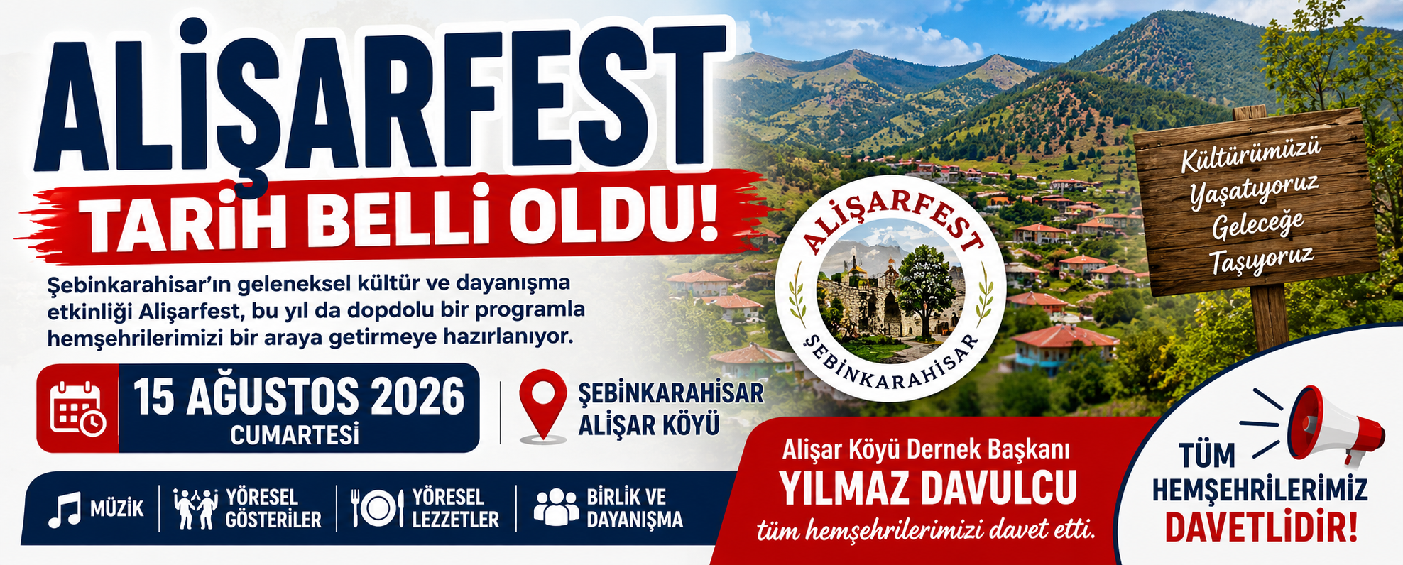 ALİŞARFEST 2026’NIN TARİHİ BELLİ