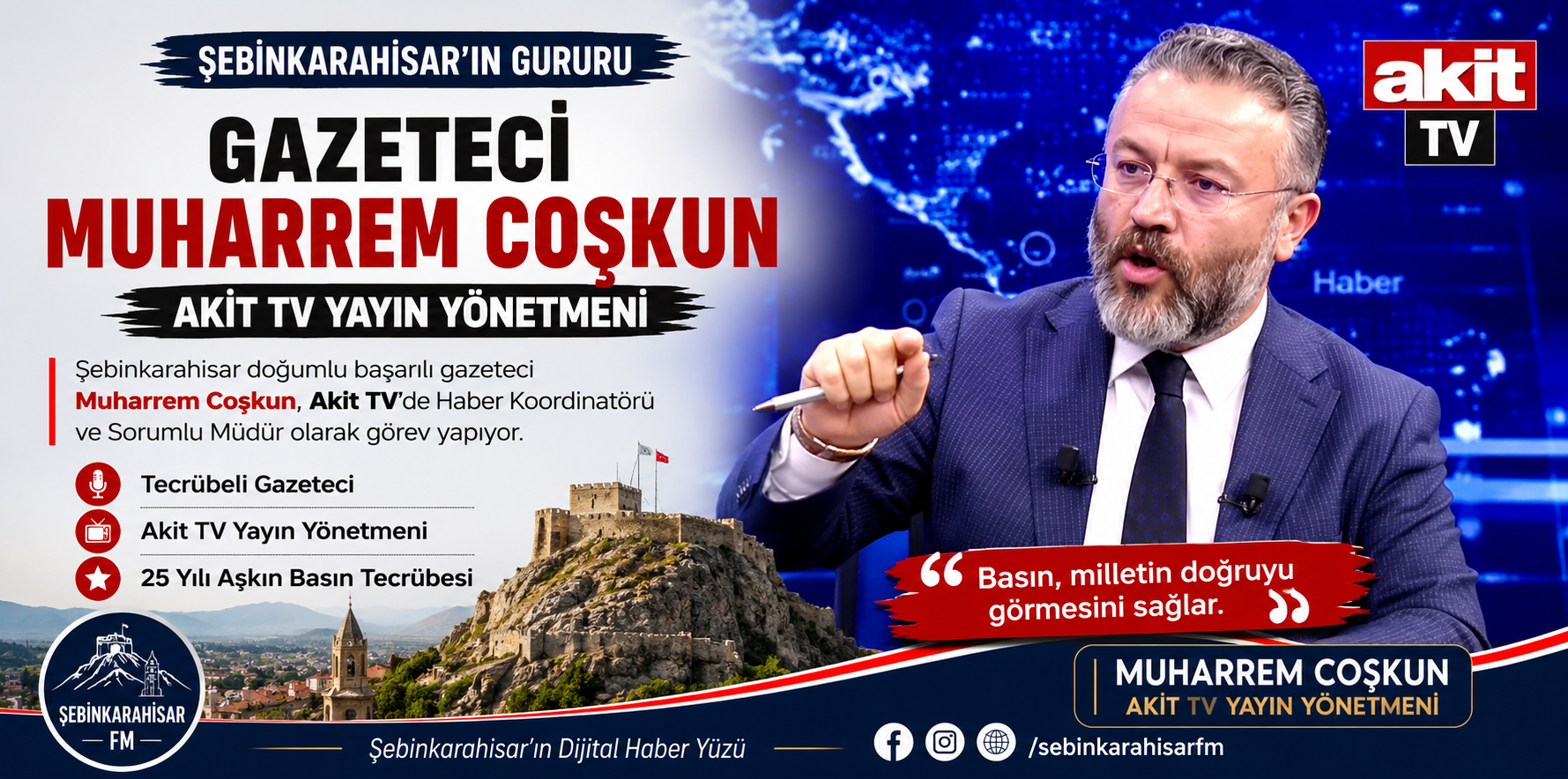 Şebinkarahisarlı Gazeteci Muharrem Coşkun Kimdir?