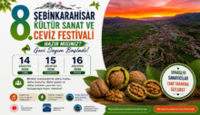 Şebinkarahisar Kültür, Sanat ve Ceviz Festivali İçin Geri Sayım Başladı
