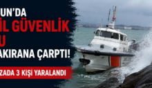 Giresun’da Sahil Güvenlik Botu Dalgakırana Çarptı