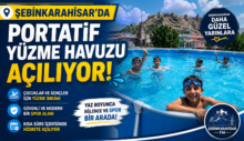 Şebinkarahisar’da Portatif Yüzme Havuzu Açılışa Hazırlanıyor
