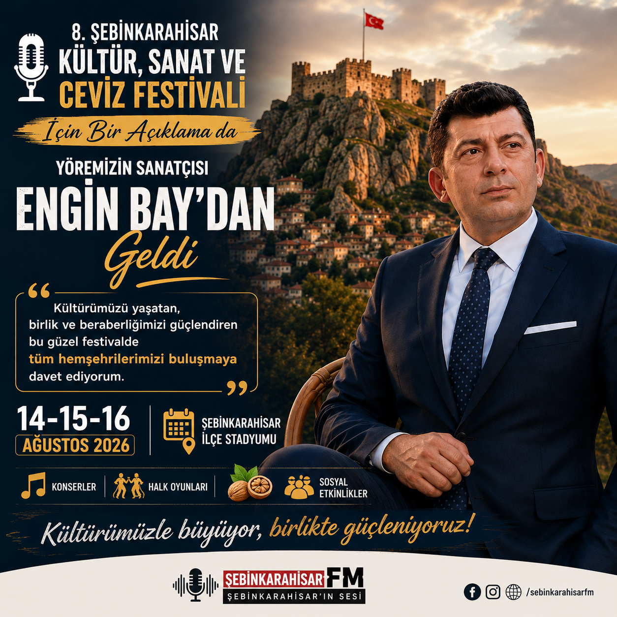Bir Açıklama da Yöremizin Sanatçısı Engin Bay’dan Geldi