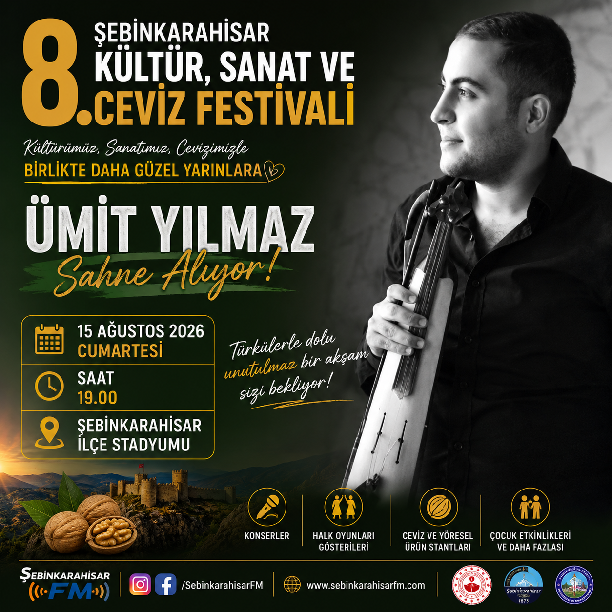Ümit Yılmaz Şebinkarahisar Festivali 2026