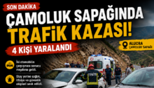 Çamoluk Sapağında İki Otomobil Çarpıştı: 4 Kişi Yaralandı