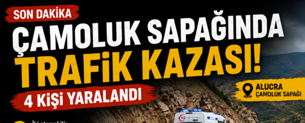 Çamoluk Sapağında İki Otomobil Çarpıştı: 4 Kişi Yaralandı