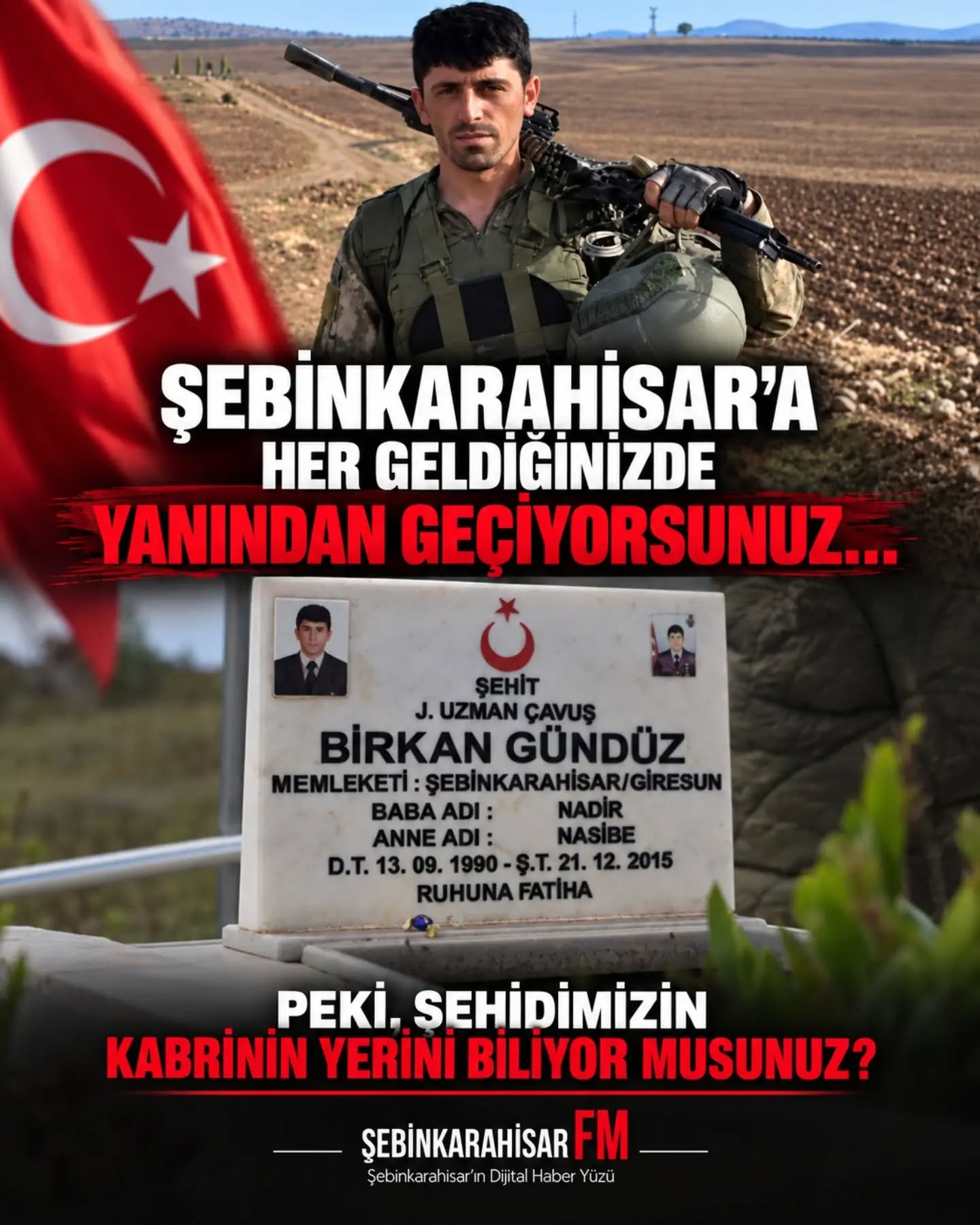 Şehir uzman çavuş Birkan Gündüz
