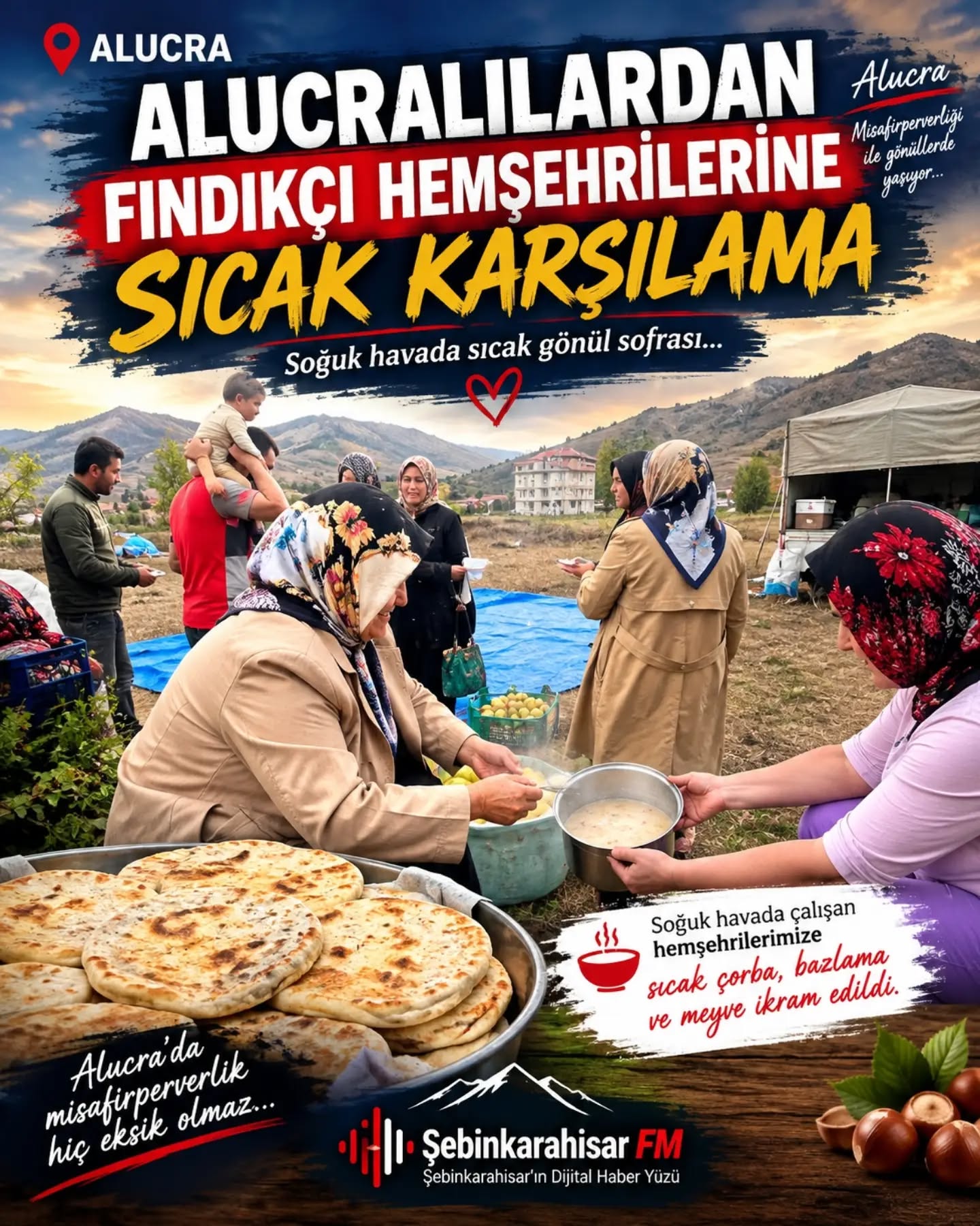 ALUCRALILARDAN FINDIKÇI HEMŞEHRİLERİNE SICAK KARŞILAMA